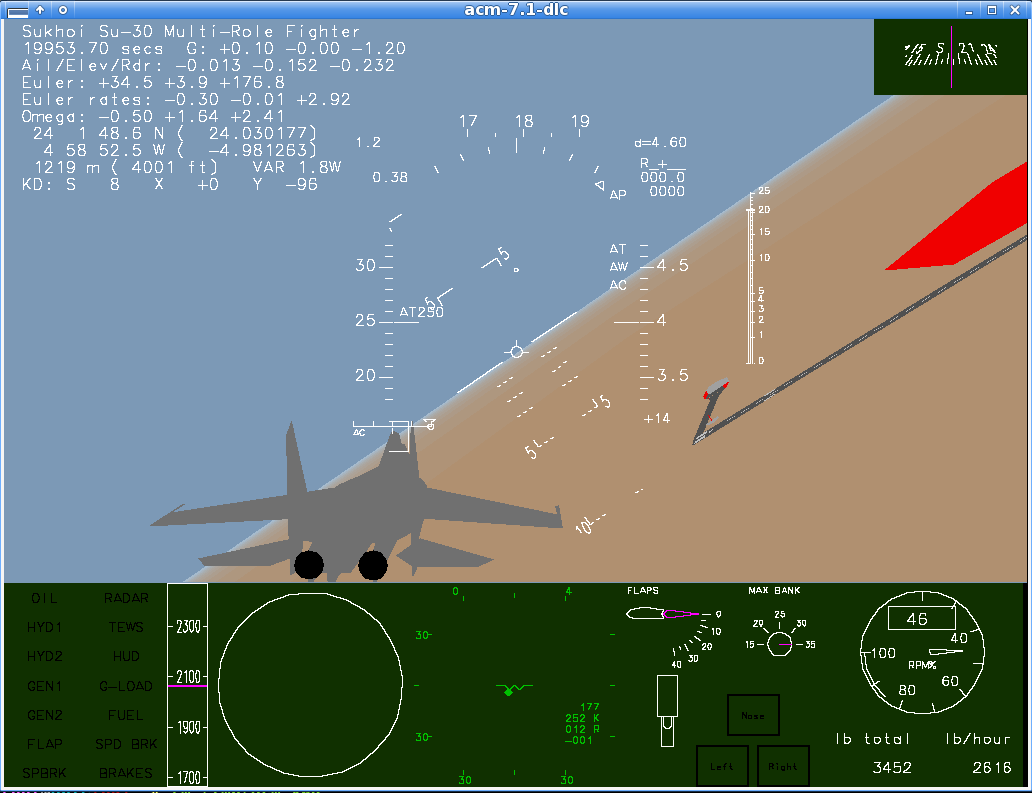 Screenshot of ACM featuring two Su-30s returning to home base